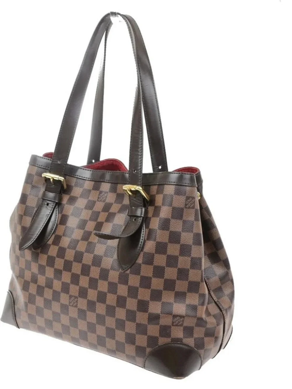 LOUIS VUITLOUIS VUITTON Hampstead MM Shoulder Bag Damier Leather